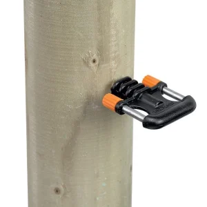 2-Wege Torgriffanker - Holz, Schwarz, 5 Stück