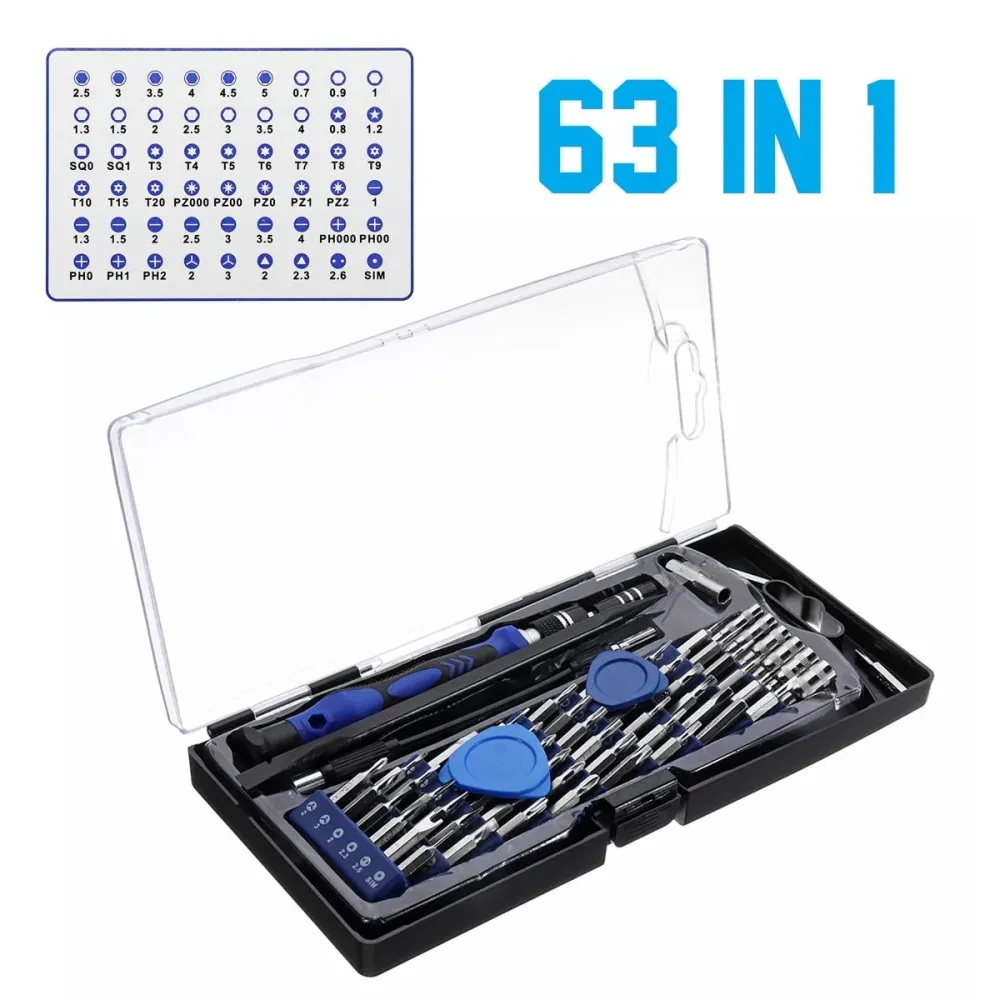 Magnetic Kit 63 1 Precision Screwdriver Set