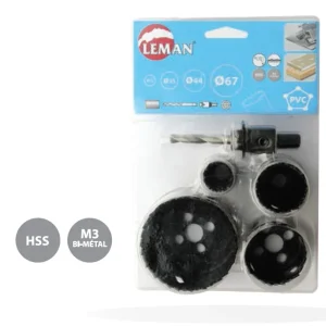 Set mit 4 Bimetall-HSS-Bohrern