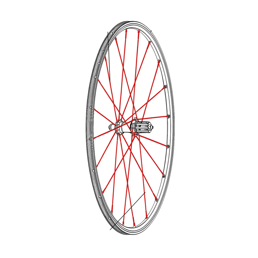 12 Speichen Set Ar MAVIC CROSSRONE/CROSSRIDE FTS-X 262mm
