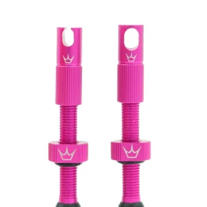 PEATY'S x Chris King MK2 Presta Tubeless Ventile 42 mm (x2) Rosa