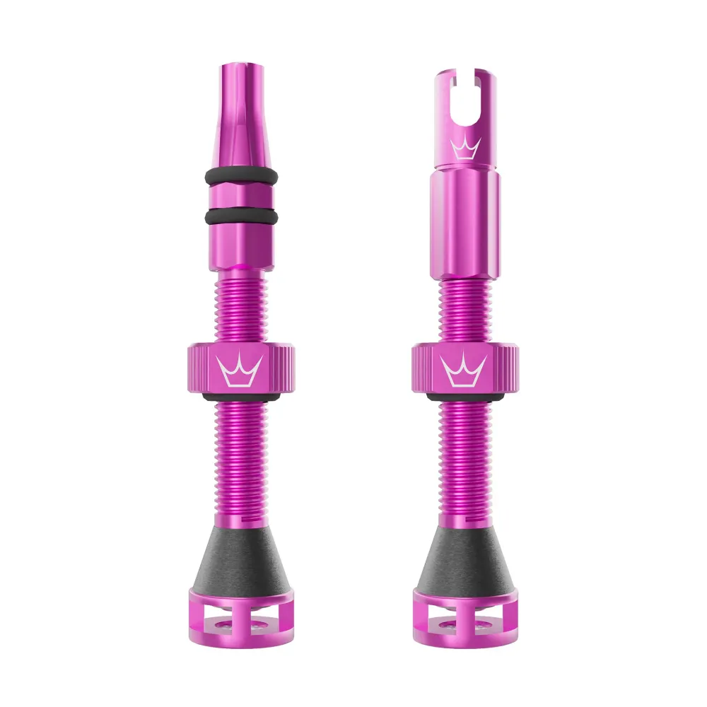 PEATY'S HOLESHOT FAST FLOW Tubeless-Ventile 42mm (x2) Rosa
