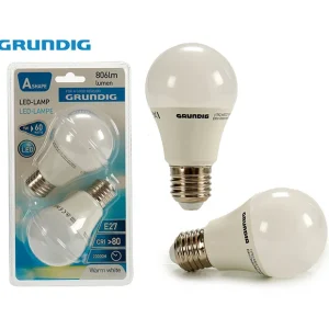 2 LED-Lampe A60 E27 9 W 806 lm 3000 K Grundi
