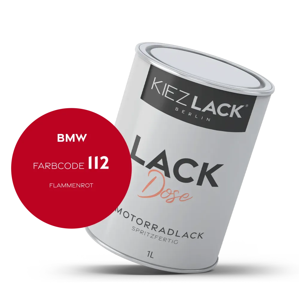 1K Motorradlack Basislack Lackdose BMW 112 FLAMMENROT
