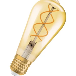 Vintage 1906 LED Edison E27 4W Dimmbar Gold Filament Glühbirne - 4099854090103