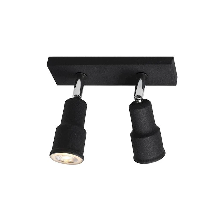 Aldex Aspo 2L Deckeneinbaustrahler, GU10 W 20 cm Black