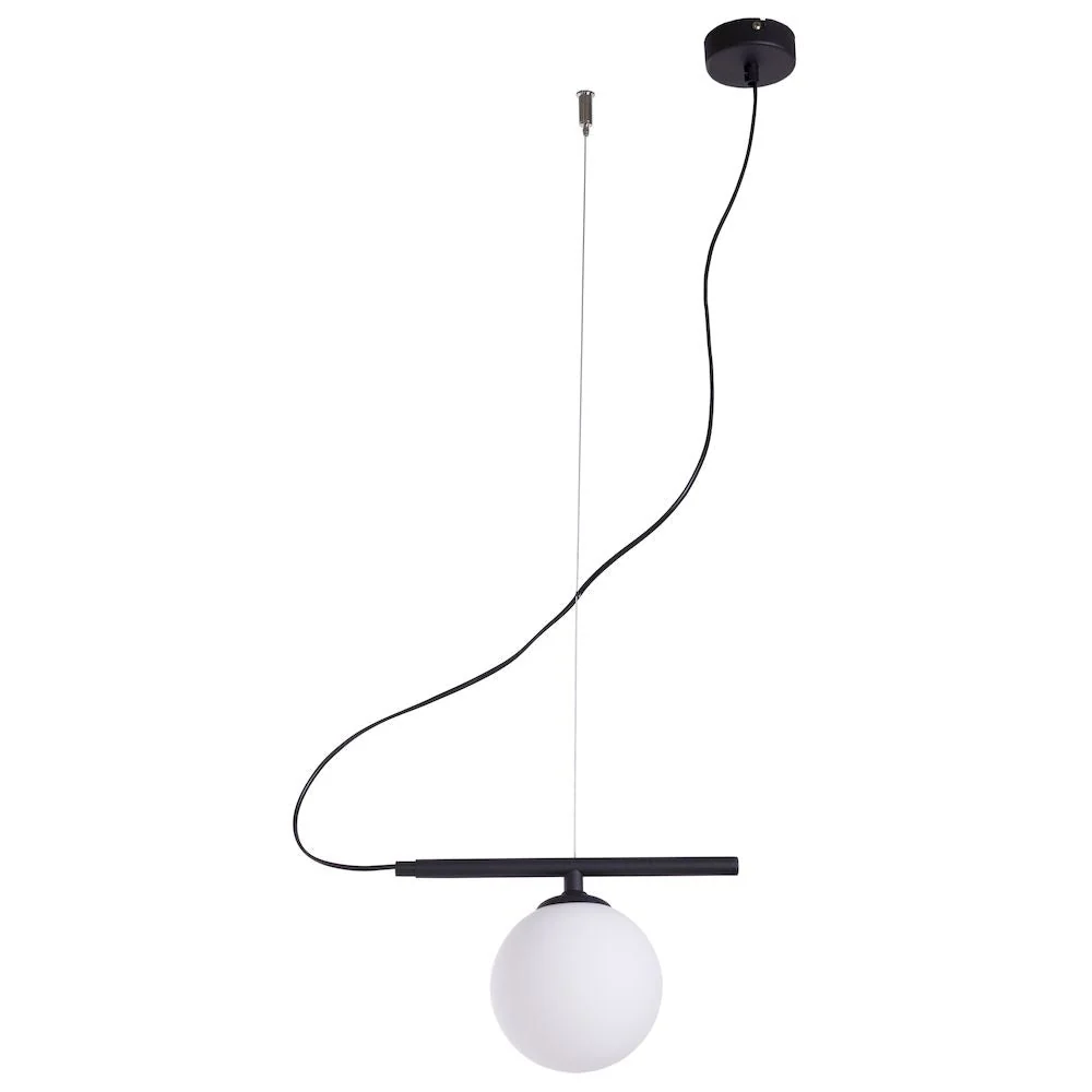 Aldex Beryl 1L Deckenpendelleuchte, schwarz, Höhe 90 cm