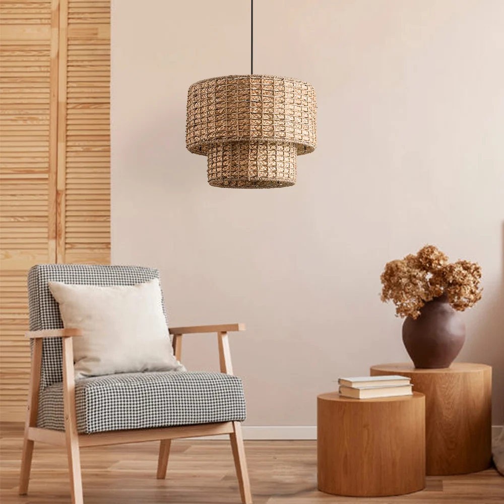 Moore Double Layers Stroh-Pendelleuchte At Ease Home Life