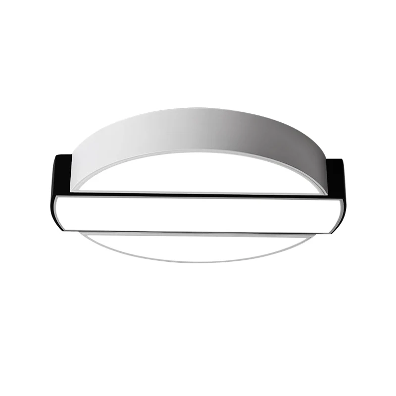 Runde Unterputz-Deckenleuchte aus Metall mit 18"/22"/26" Durchmesser, moderne LED-Deckeneinbauleuchte Weiß für Schlafzimme...