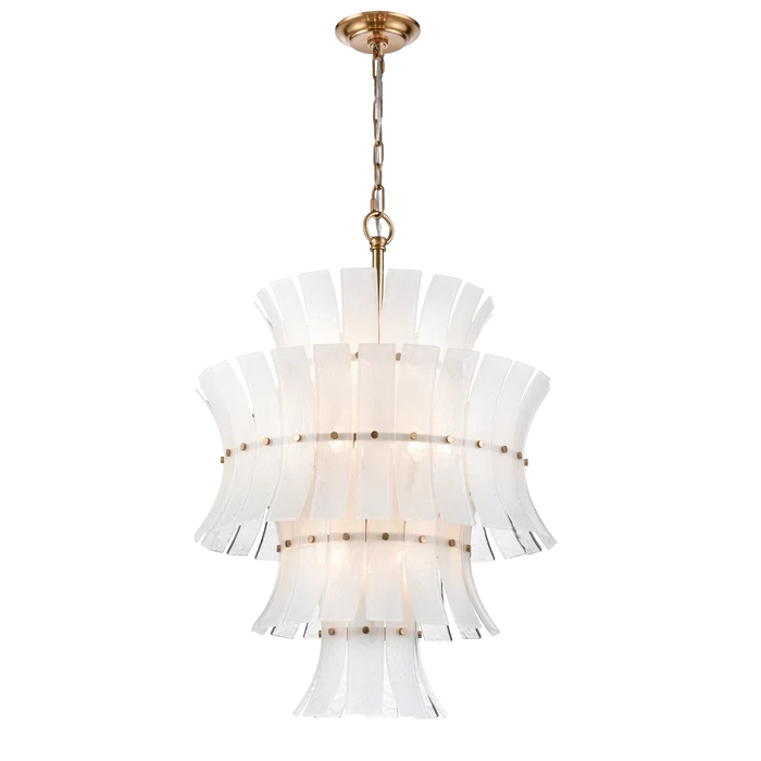 Pendant lamp CosmoLight Lancaster 13L E14 brass