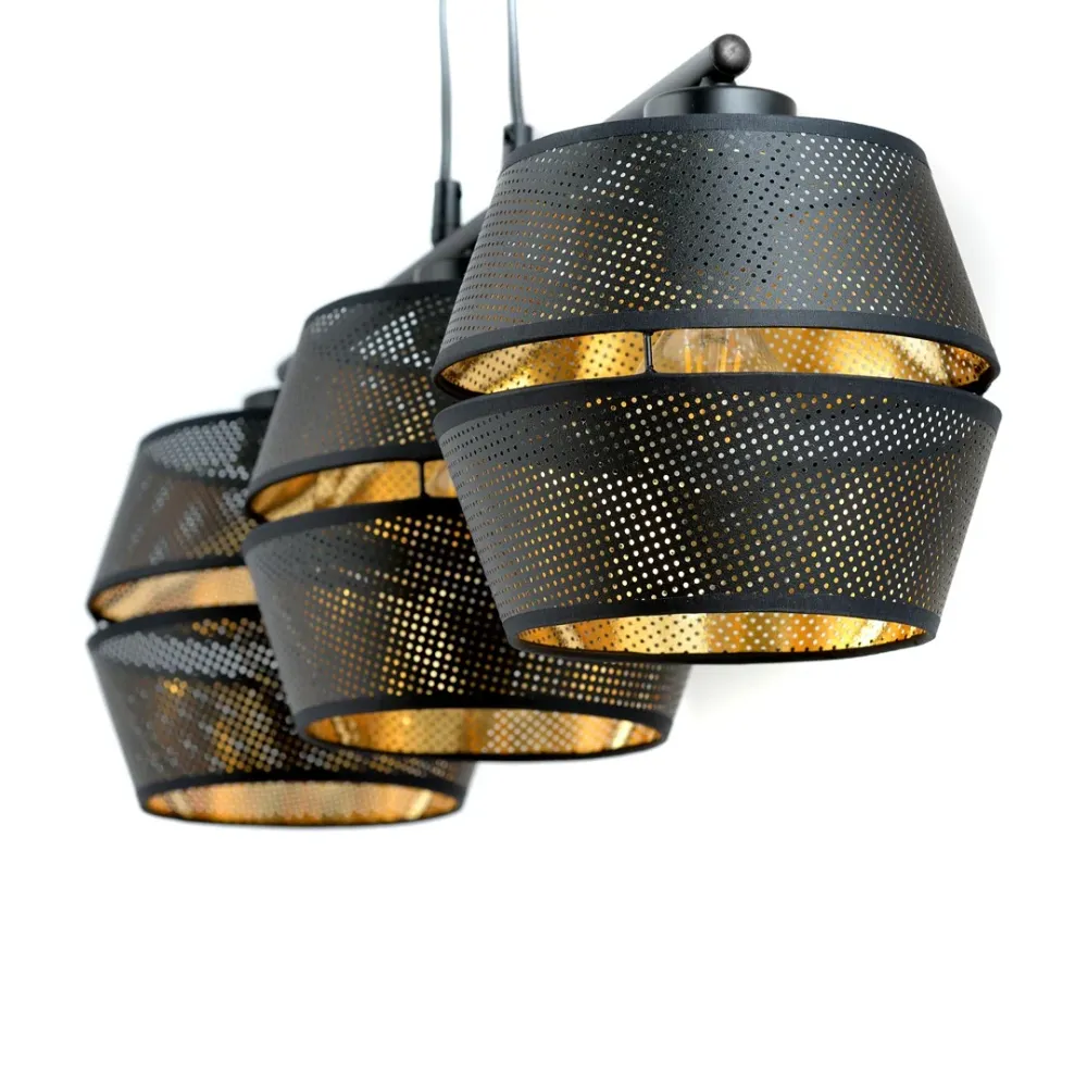 MALIA Pendelleuchte 3L, D15 schwarz, E27 Emibig