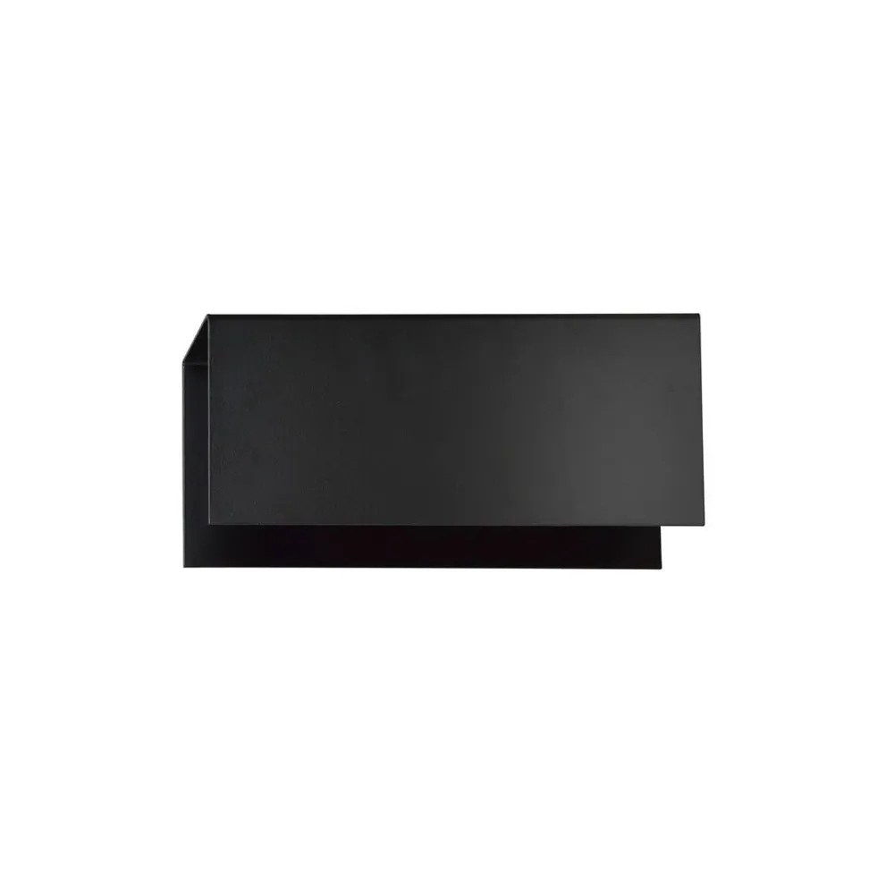 TOLOS Wandleuchte 1L, schwarz, E27 Emibig