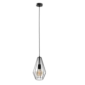 Keter Lighting Lex 1L Deckenpendelleuchte E27 H 120,0 cm Black