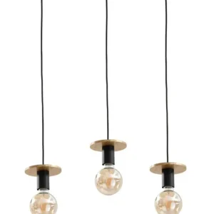 Keter Lighting Saturn 3L lineare Pendelleuchte E27 H 120,0 cm Black