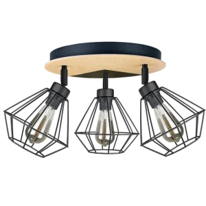 Keter Lighting Westa 3L Deckenleuchte E27 H 24,0 cm