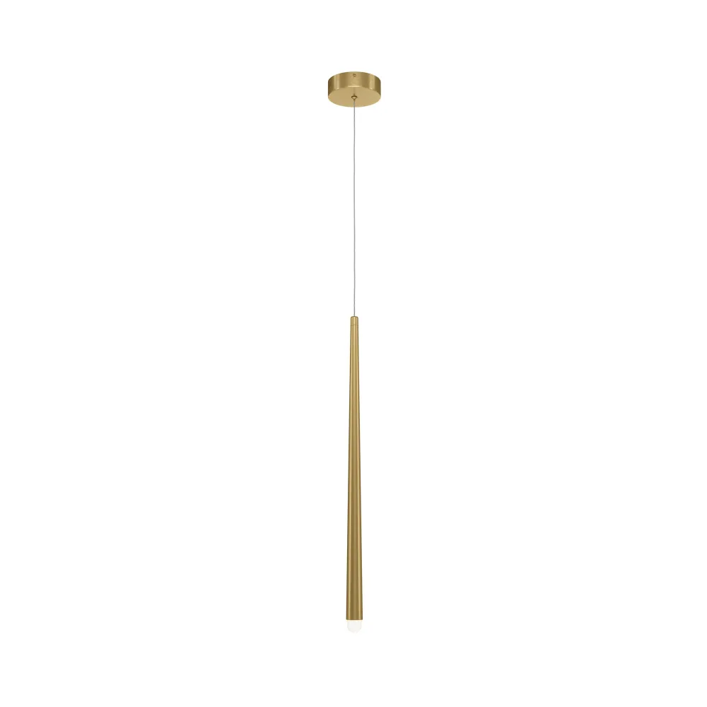 Maytoni Cascade 1L Deckenpendelleuchte, Messing, LED, Höhe 218,8 cm