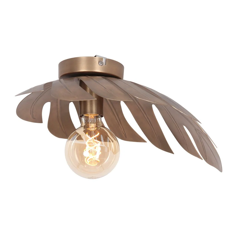 Steinhauer Feuilleter 1L Deckenleuchte Bronze E27
