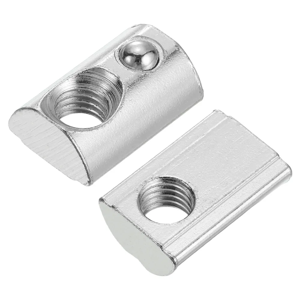 Uxcell Roll- Spring M8 T Nut, Roll Ball Elastic Nuts 4545 Series Aluminum Extrusion Profile Suitable Aluminum Profile 10mm...
