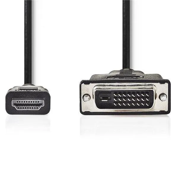HDMI -Kabel | HDMI Stecker | DVI-D 24+1-Pin Stecker | 1080p | Vernickelt | 3.00 m | Gerade | PVC | Schwarz | Box