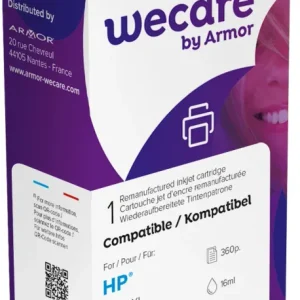WECARE Tinte 302XL rebuilt color F6U67AEWE zu HP OfficeJet 3830 16ml