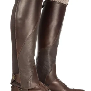 Tiberius Leder Mix Chaps Brown/Brown ML