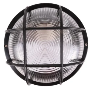 Bulleye Lampe rond schwarz