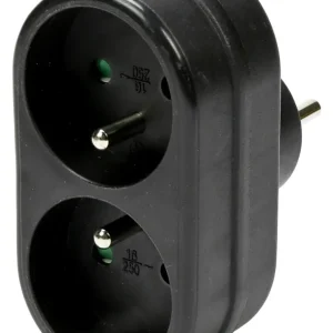 Stecker Typ E Duo Farbverlauf schwarz