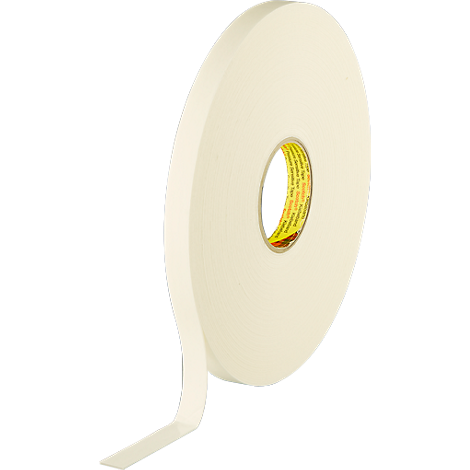 Doppelseitiges Polyethylen Schaum-Klebeband, weiß 3M