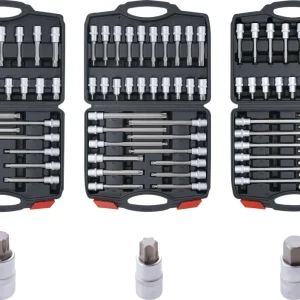 BGS DIY 5186 Satz Biteinsätze Bits Innenvierkant Antrieb 12,5mm (1/2") 88 teilig