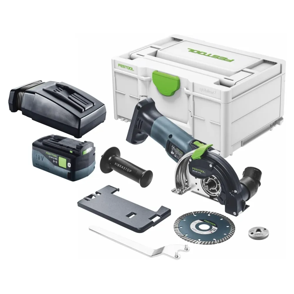 Festool DSC-AGC 18-125 FH EB-Basic Akku Freihandtrennsystem 18 V 125 mm Brushless + 1x Akku 5,0 Ah + Ladegerät + Systainer