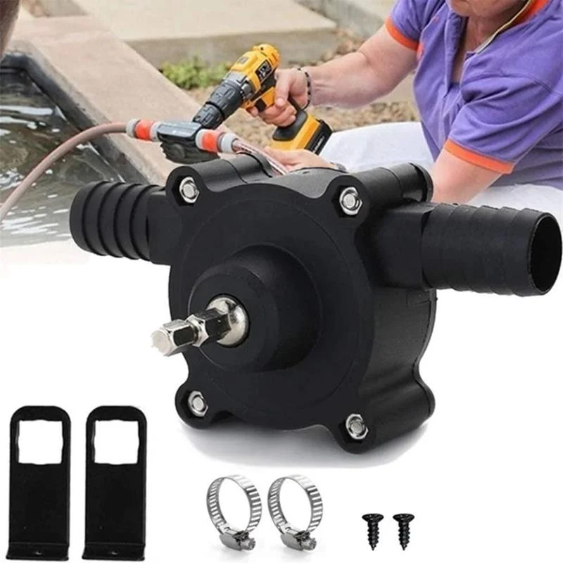 💦Selbstansaugende Wassertransferpumpe mit Handbohrantrieb👍