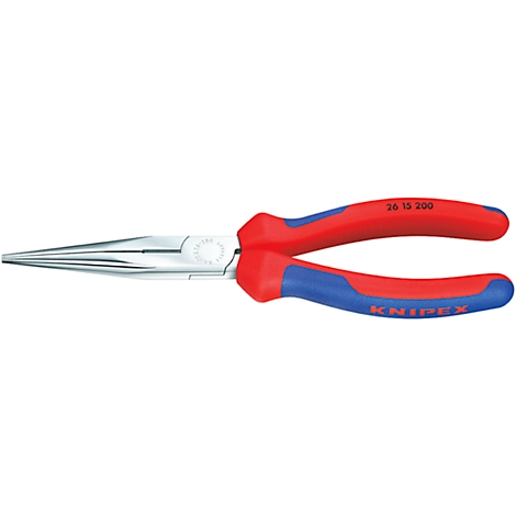 Flachrundzange 160 mm gerad.Kopf verchr. Knipex